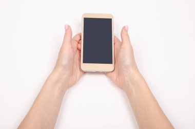 Elinde cep telefonu akıllı telefon