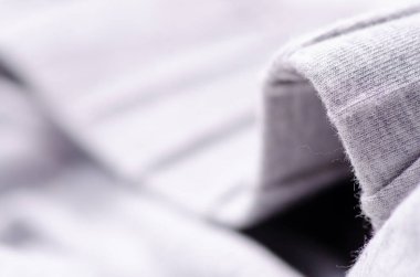 Beyaz gri kumaş malzeme Tekstil doku makro