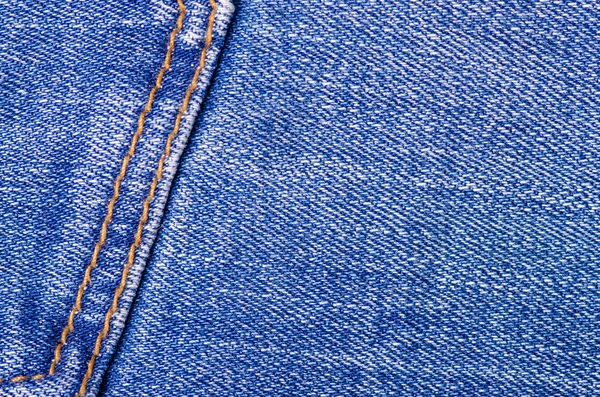 Blu jeans materiale tessuto texture moda cucitura raccordi — Foto Stock