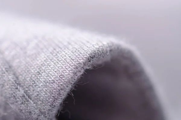 Material de tela gris blanco textura textil macro — Foto de Stock