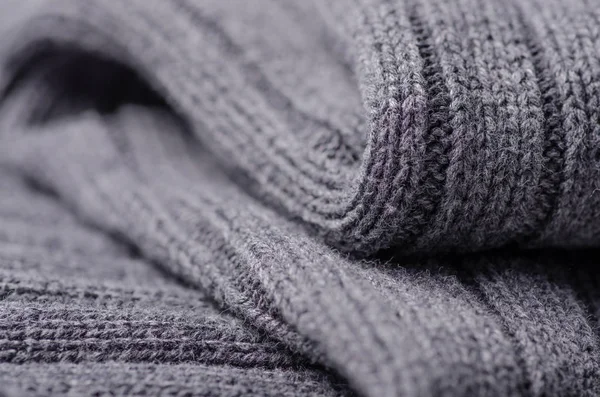 회색 스웨터 직물 질감 섬유 따뜻한 피복 — 스톡 사진