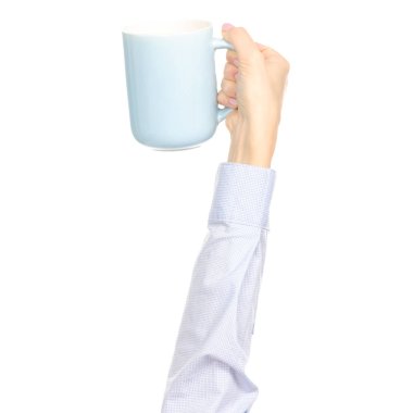 Mavi Kupası kupa kaldırdı el kol