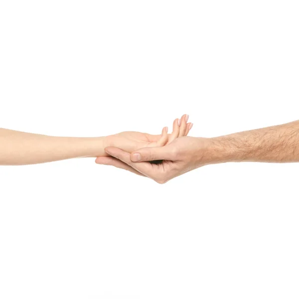 Couple tenant la main — Photo
