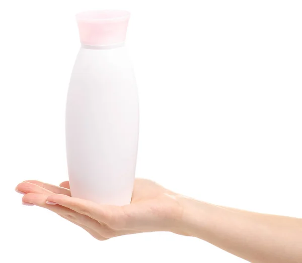 Flaska gel duscha i hand — Stockfoto