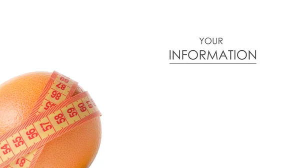 Grapefruity centimetr zdraví ztráty hmotnosti vzorku — Stock fotografie
