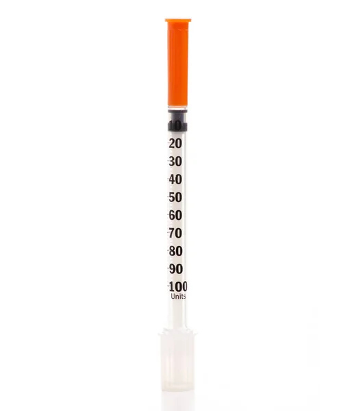 Jeringa de insulina medicina —  Fotos de Stock