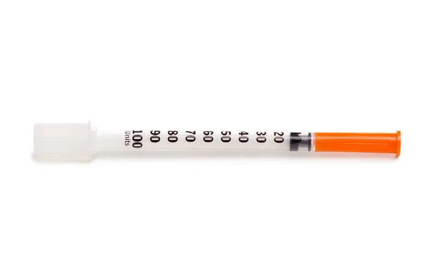 Jeringa de insulina medicina —  Fotos de Stock