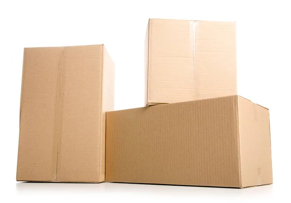 Пакет поставки коробок — стоковое фото