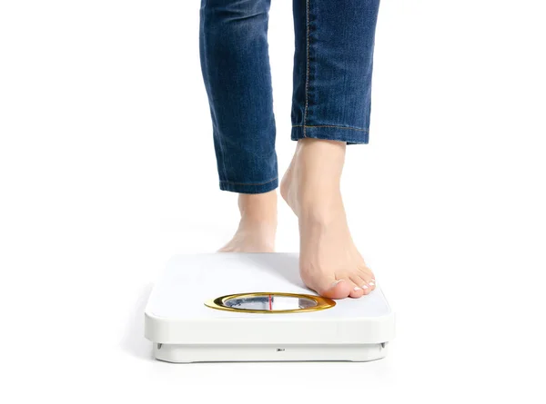 Весы для женских ног — стоковое фото