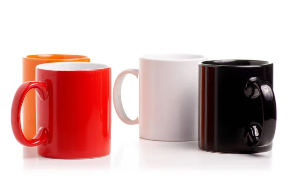 Copos coloridos caneca — Fotografia de Stock