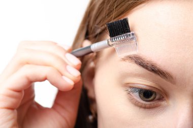 Kadın kaş şekli kahverengi Kaş fırçası