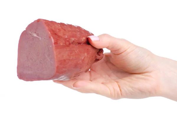 Sığır eti gıda el Füme — Stok fotoğraf
