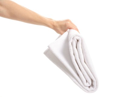 Havlu yumuşak el Beyaz