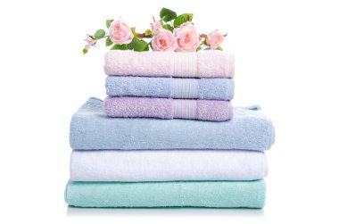 Yığın çiçek yumuşak havlu