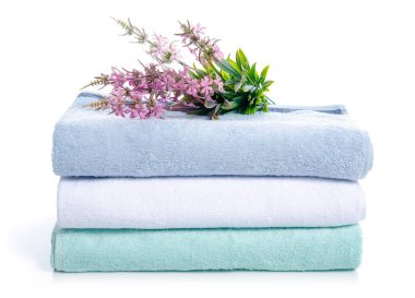 Yığın çiçek yumuşak havlu