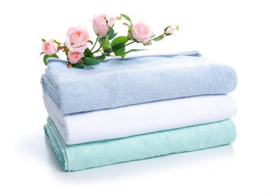 Yığın çiçek yumuşak havlu