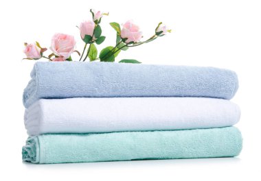 Yığın çiçek yumuşak havlu