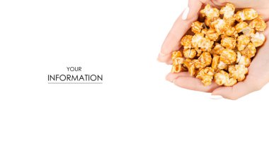 El desen karamelli patlamış mısır