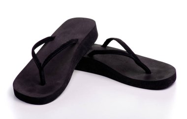 Kauçuk siyah flip flop