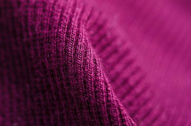 Kumaş sıcak mor pembe Lila kazak tekstil malzeme doku