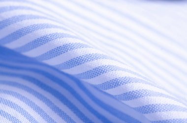 Kumaş mavi beyaz şerit kumaş tekstil malzeme doku