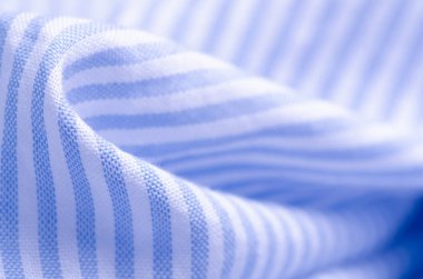 Kumaş mavi beyaz şerit kumaş tekstil malzeme doku