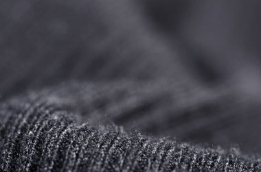 Kumaş sıcak siyah kazak tekstil malzeme doku