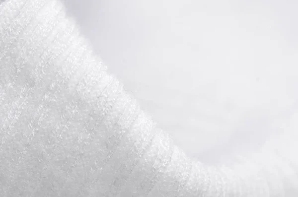 Tejido cálido suéter blanco textura de material textil — Foto de Stock