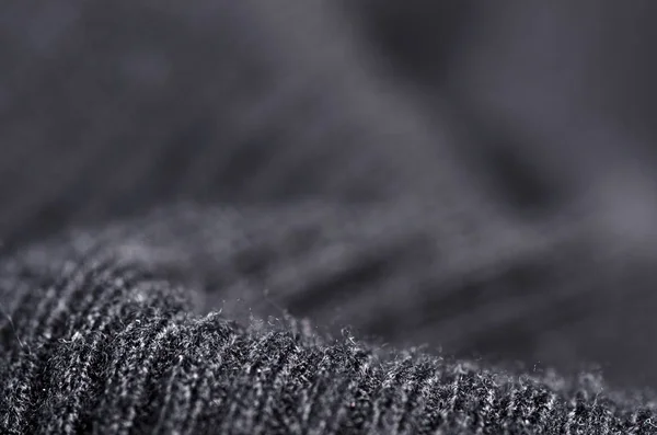 패브릭 따뜻한 블랙 스웨터 섬유 소재 질감 — 스톡 사진
