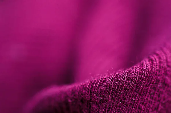 Fabric teplé fialové lila růžový svetr textilní materiál textura — Stock fotografie