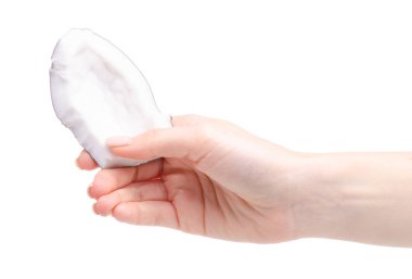 Hindistan cevizi elinde bir parça