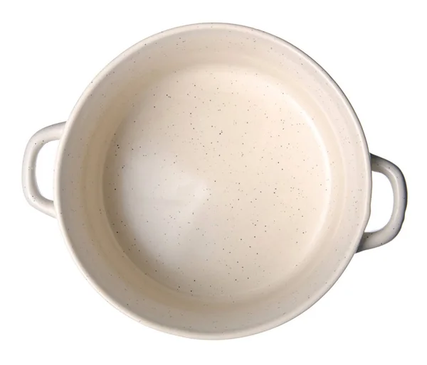 Piatto di zuppa su sfondo bianco — Foto Stock