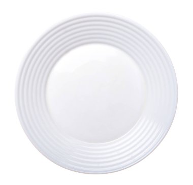 Beyaz arkaplanda beyaz plaka