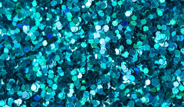 Blue green azure sparkles glitter macro background texture