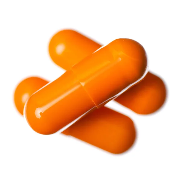 Kapsül hap ilaç eczane turuncu — Stok fotoğraf