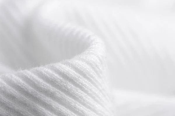 Tejido cálido suéter blanco textura de material textil — Foto de Stock