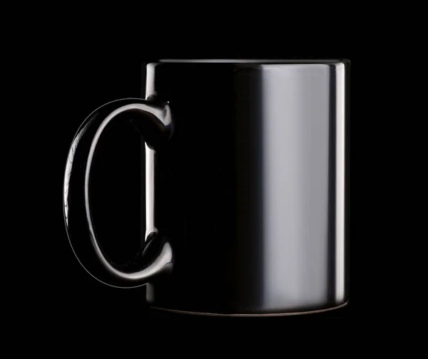 Black cup mug — Stock Photo, Image