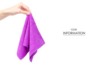 Mor mikrofiber Tekstil el desen