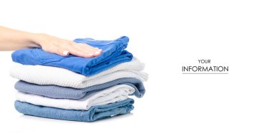 Giyim jeans kazak el desen yığını