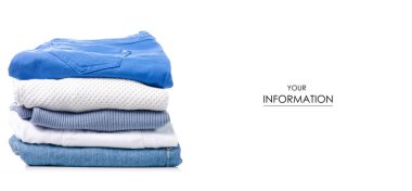 Giyim jeans kazak desen yığını