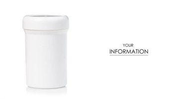 Kavanoz krem desen beyaz