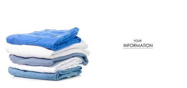 Giyim jeans kazak desen yığını