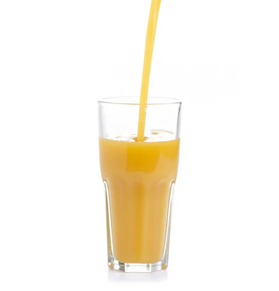 Meyve multifruit turuncu mango suyu dökün — Stok fotoğraf
