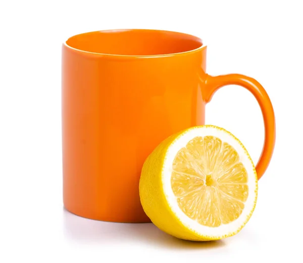 Orange cup lemon — Stok Foto