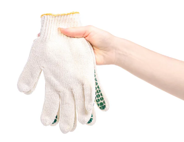 Work gloves protection in hand — Stock Photo, Image