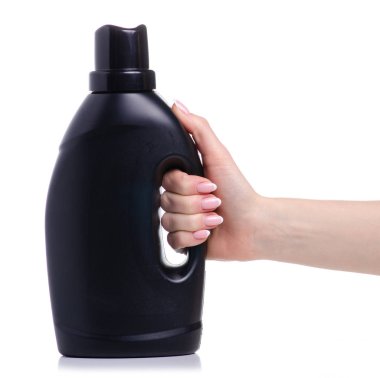 Şişe Çamaşırhane jel elinde siyah
