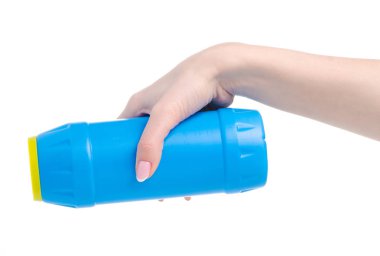 Şişe deterjan toz el mavi