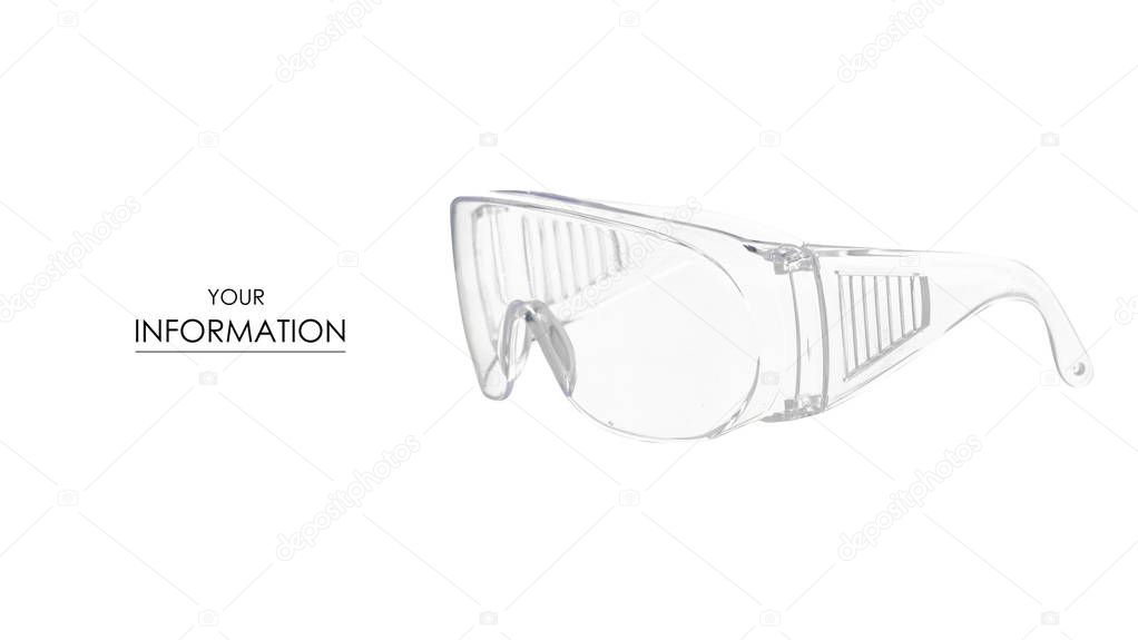 Construction protective glasses pattern