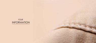 Kahverengi kot kumaş Tekstil malzeme doku makro desen