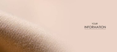 Kahverengi kot kumaş Tekstil malzeme doku makro desen